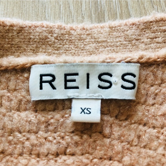 Reiss Frida Sweater Wool Blend in Blush Beige - Picture 7 of 10